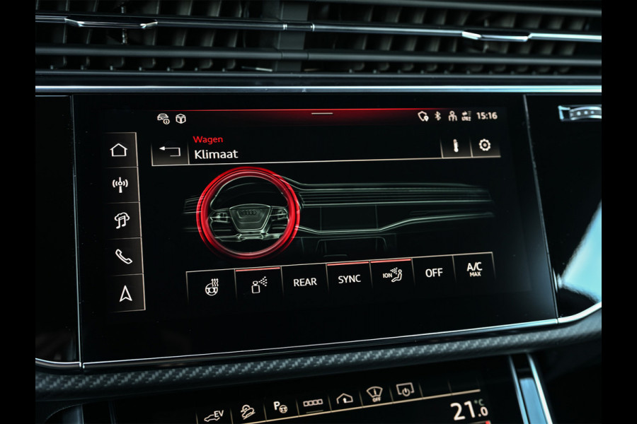 Audi Q8 60 TFSI e quattro Pro Line S 490pk Competition | Nardo Grey Exclusive | B&O Sound | Panoramadak | Soft-Close | Ambiance Interieur | S-Seats | 360 Camera | Adaptive Cruise | Trekhaak