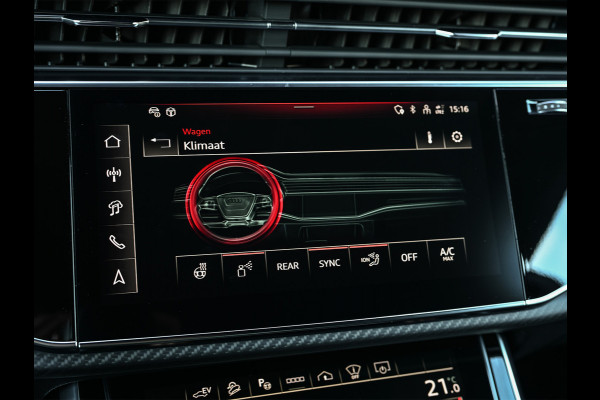 Audi Q8 60 TFSI e quattro Pro Line S 490pk Competition | Nardo Grey Exclusive | B&O Sound | Panoramadak | Soft-Close | Ambiance Interieur | S-Seats | 360 Camera | Adaptive Cruise | Trekhaak