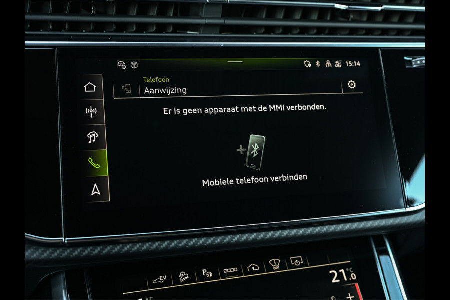 Audi Q8 60 TFSI e quattro Pro Line S 490pk Competition | Nardo Grey Exclusive | B&O Sound | Panoramadak | Soft-Close | Ambiance Interieur | S-Seats | 360 Camera | Adaptive Cruise | Trekhaak