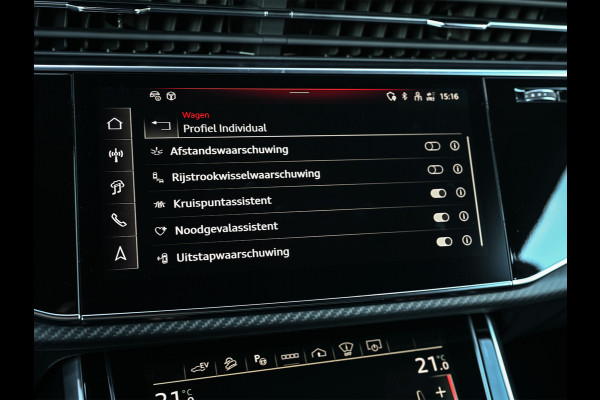 Audi Q8 60 TFSI e quattro Pro Line S 490pk Competition | Nardo Grey Exclusive | B&O Sound | Panoramadak | Soft-Close | Ambiance Interieur | S-Seats | 360 Camera | Adaptive Cruise | Trekhaak