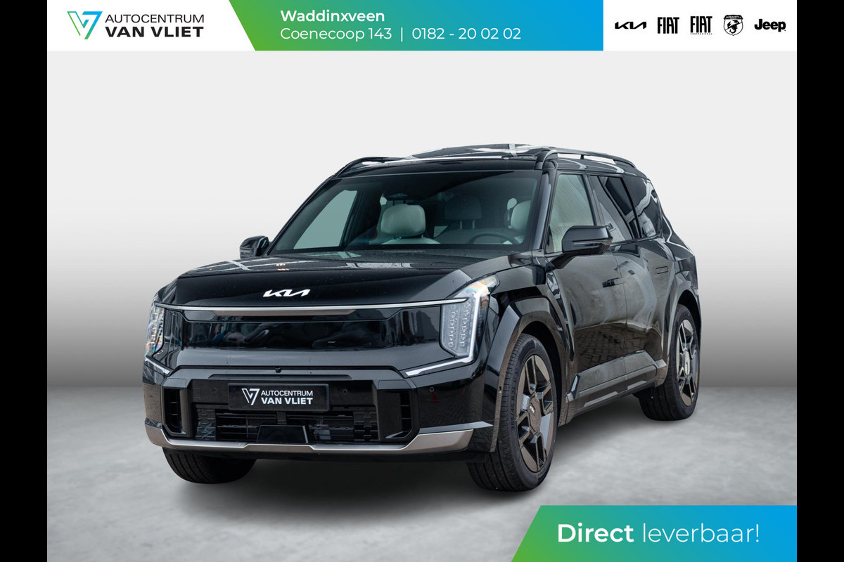 Kia EV9 GT-Line AWD 99.8 kWh | Levering uit voorraad | 7-Pers. | 21" | Head-Up | Stoel-/Stuurverwarming | Premium Audio | Schuif-/kanteldak | Adapt. Cruise | Navi
