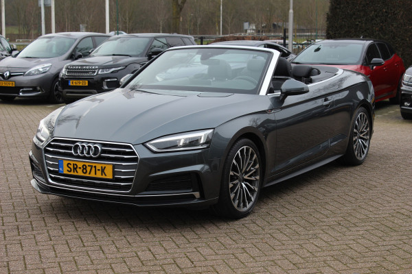 Audi A5 Cabriolet 2.0 TFSI Launch Edition / Trekhaak / Leder / Nekverwarming / Navigatie / Parkeerhulp V+A / 19'' / Windscherm / Stoelverwarming / Cruise Control