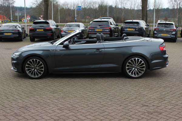 Audi A5 Cabriolet 2.0 TFSI Launch Edition / Trekhaak / Leder / Nekverwarming / Navigatie / Parkeerhulp V+A / 19'' / Windscherm / Stoelverwarming / Cruise Control