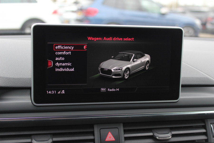 Audi A5 Cabriolet 2.0 TFSI Launch Edition / Trekhaak / Leder / Nekverwarming / Navigatie / Parkeerhulp V+A / 19'' / Windscherm / Stoelverwarming / Cruise Control