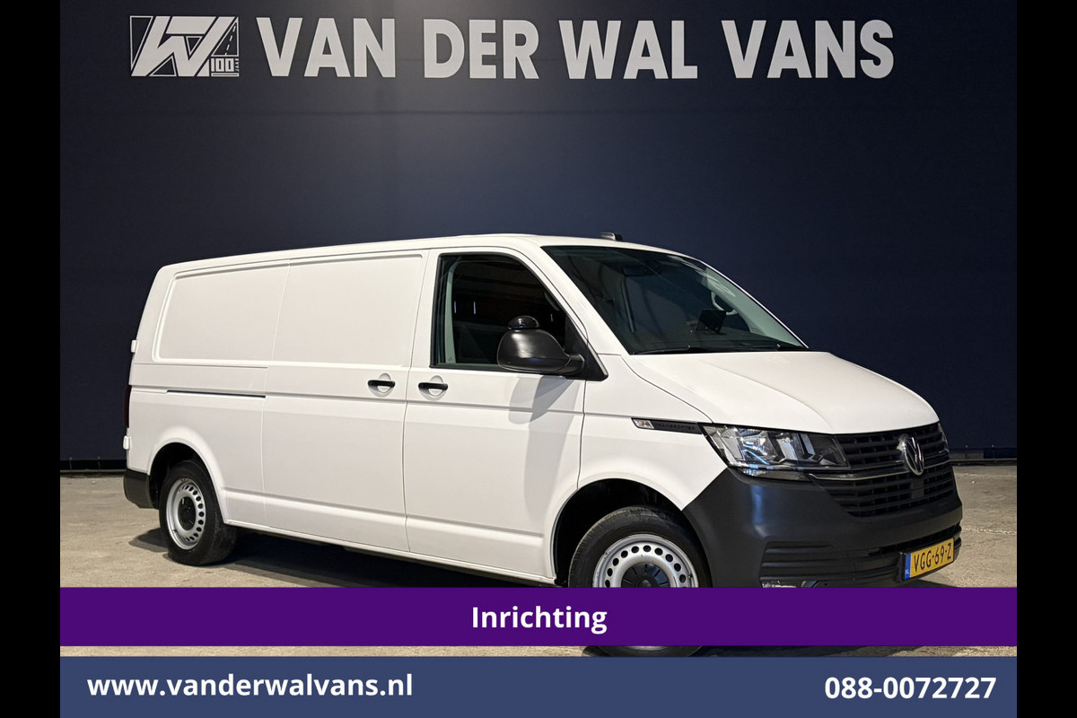 Volkswagen Transporter 2.0 TDI L2H1 Inrichting Euro6 Airco | Omvormer | Camera | Apple Carplay | Trekhaak | Cruisecontrol Android Auto, Parkeersensoren