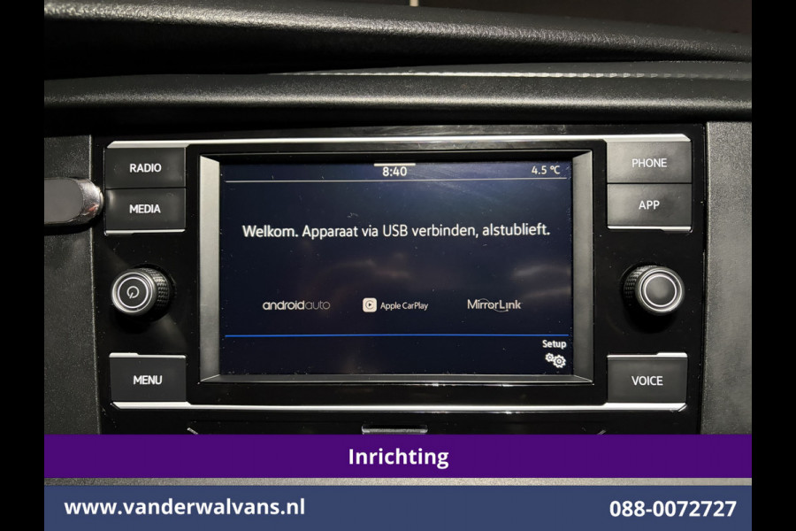 Volkswagen Transporter 2.0 TDI L2H1 Inrichting Euro6 Airco | Omvormer | Camera | Apple Carplay | Trekhaak | Cruisecontrol Android Auto, Parkeersensoren