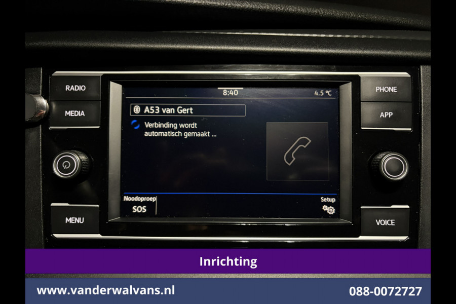 Volkswagen Transporter 2.0 TDI L2H1 Inrichting Euro6 Airco | Omvormer | Camera | Apple Carplay | Trekhaak | Cruisecontrol Android Auto, Parkeersensoren