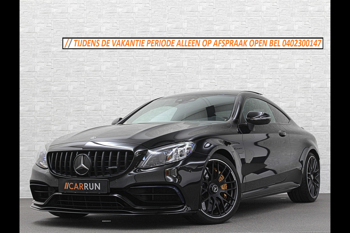 Mercedes-Benz C-Klasse Coupé 63 S AMG | Keramisch | Schaalstoelen | AMG Driver's Package | Aero-Pakket | Panorama | Burmester | Multi-Beam LED | Memory | ACC | Rij-Assistentie Pakket | Keyless-Go | Sfeerverlichting | Carplay |