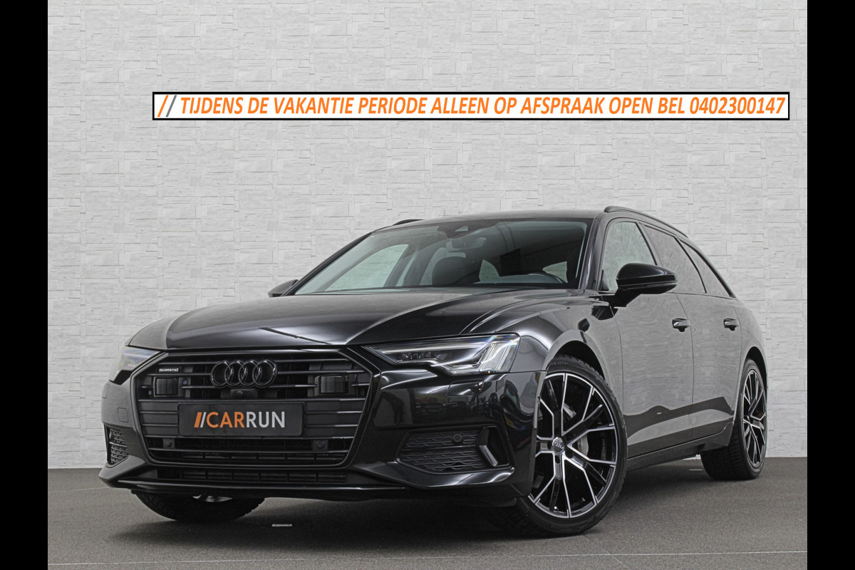 Audi A6 Avant 50 TDI Quattro | 360 Camera | ACC | Leder | Trekhaak | Stuurverwarming | LED | 20'' | Virtual-Cockpit | Carplay | Getint Glas | Sportstoelen | Stoelverwarming |