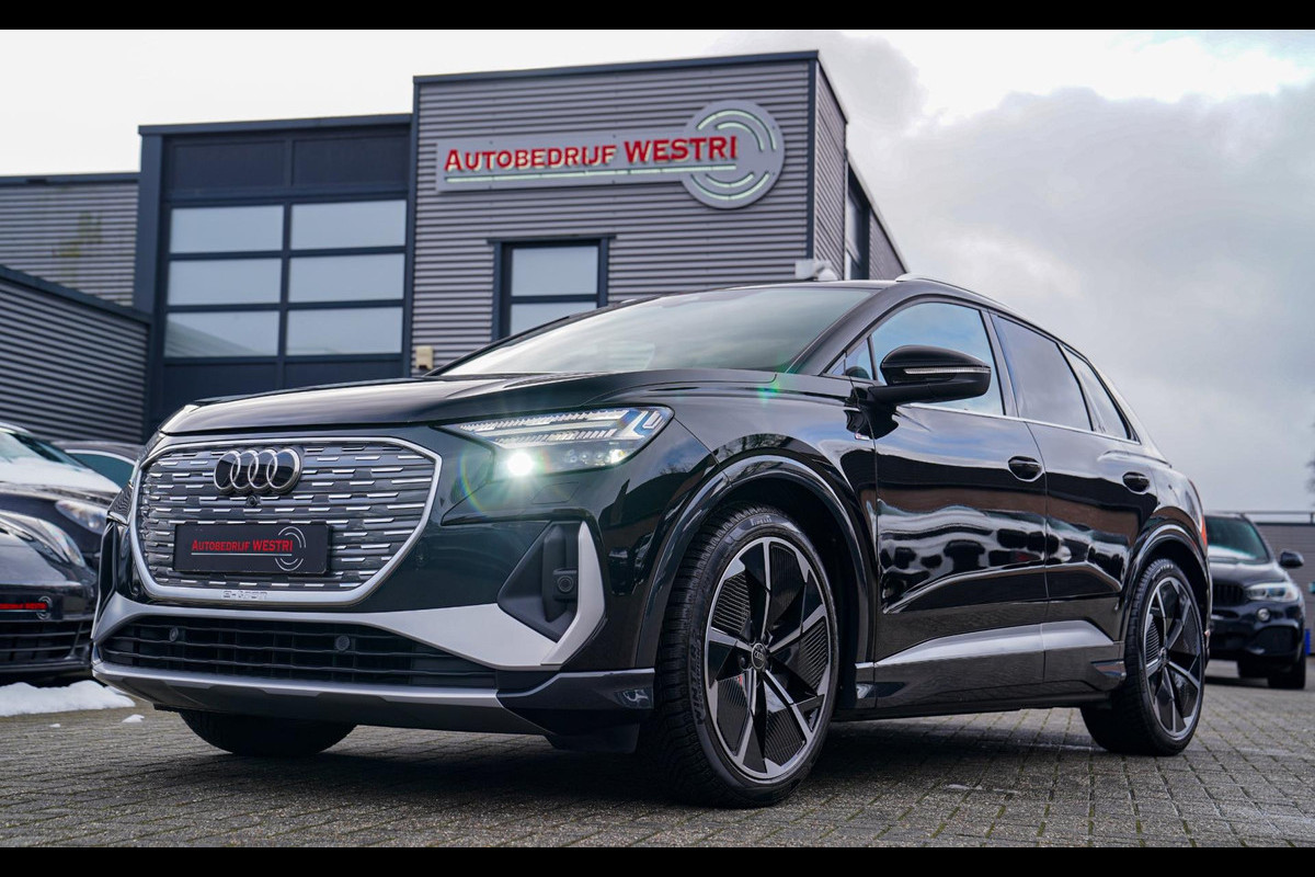 Audi Q4 e-tron 50 quattro Launch edition Advanced Plus 77 kWh | Panorama | BTW | Competition | RS zetels | Memory | HuD | 360 cam