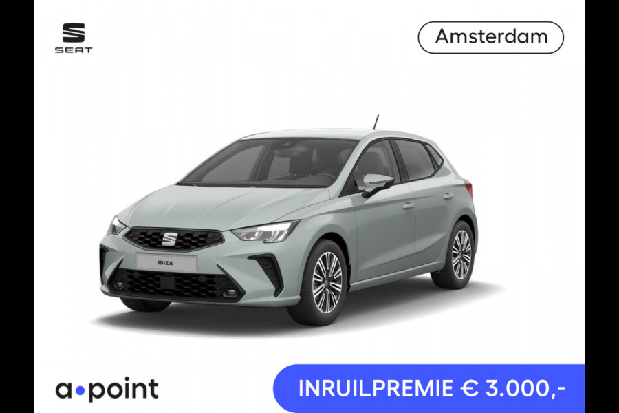Seat Ibiza Style Business Connect 1.0 EcoTSI 95 pk | Oniric Grey Metallic | Velgen 'Design Machined' | Safe & Driving Pack M | Apple Carplay | Sensoren V+A | Achteruitrij camera
