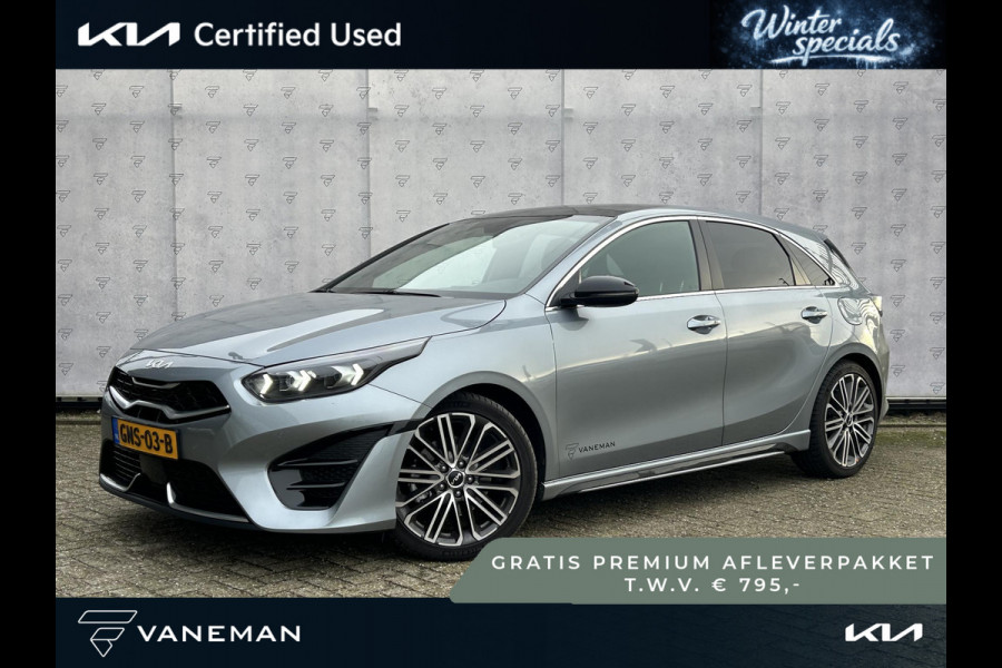 Kia Ceed 1.5 T-GDi GT-PlusLine Panoramadak | Camera | Navi | Stuur-/Stoelverwarming | Leder/Alcantara | 17" Velgen | Clima | Apple CarPlay/Android Auto | Key-Less | PDC | Cruise | LED |
