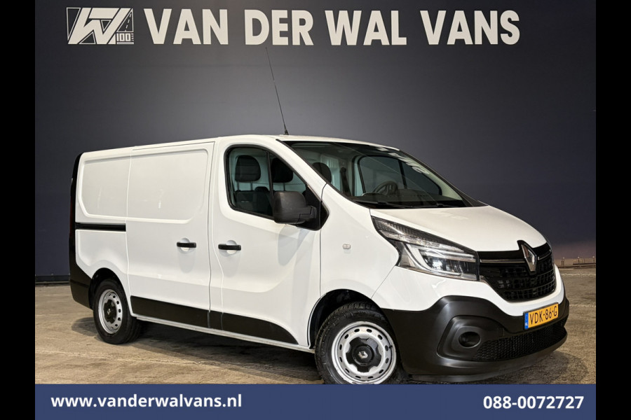Renault Trafic 2.0 dCi 120pk L1H1 Euro6 Airco | 2x zijdeur | Navigatie | LED | Trekhaak | Cruisecontrol Parkeersensoren, Bijrijdersbank