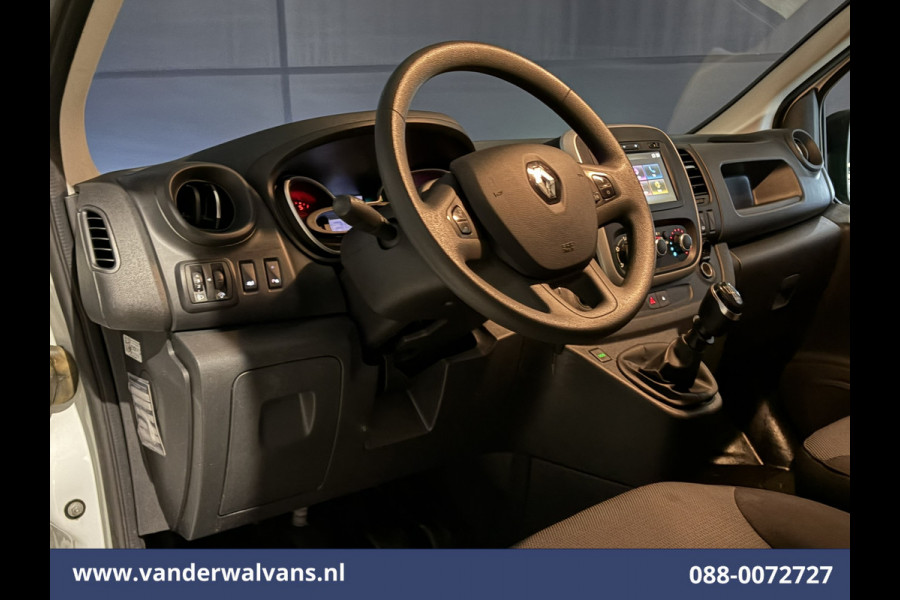 Renault Trafic 2.0 dCi 120pk L1H1 Euro6 Airco | 2x zijdeur | Navigatie | LED | Trekhaak | Cruisecontrol Parkeersensoren, Bijrijdersbank