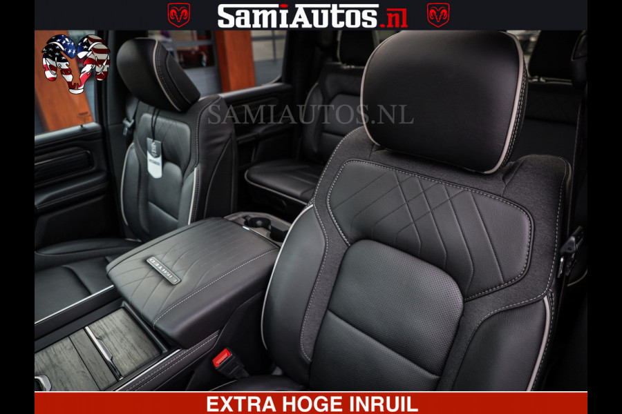 Dodge Ram 1500 Limited Night High Output 540HP 706Nm | Massage + Full Option | De Meest Luxe en Volle Pick-Up in zijn Klasse | Comfortabele Dubbele Cabine met Royale 5 Zitplaatsen | BPM vrij | Nu Leverbaar uit Voorraad | Voorraad Nr 2357 - 5182