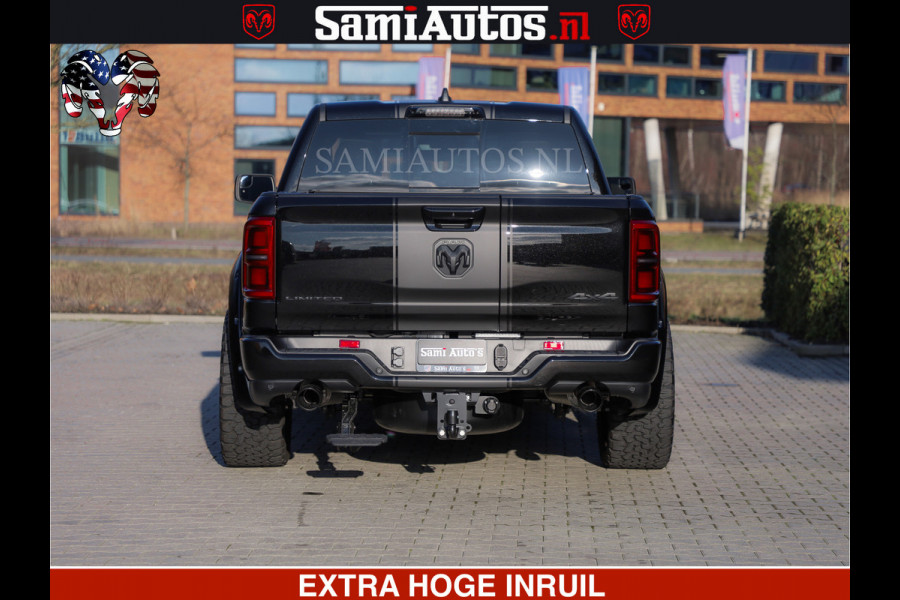 Dodge Ram 1500 Limited Night High Output 540HP 706Nm | Massage + Full Option | De Meest Luxe en Volle Pick-Up in zijn Klasse | Comfortabele Dubbele Cabine met Royale 5 Zitplaatsen | BPM vrij | Nu Leverbaar uit Voorraad | Voorraad Nr 2357 - 5182