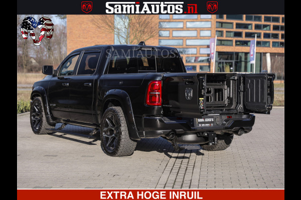 Dodge Ram 1500 Limited Night High Output 540HP 706Nm | Massage + Full Option | De Meest Luxe en Volle Pick-Up in zijn Klasse | Comfortabele Dubbele Cabine met Royale 5 Zitplaatsen | BPM vrij | Nu Leverbaar uit Voorraad | Voorraad Nr 2357 - 5182