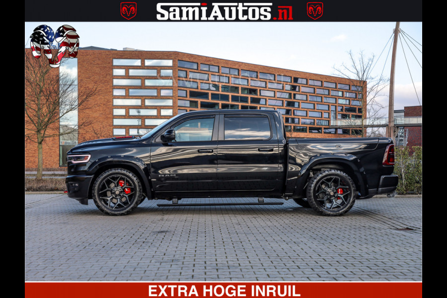 Dodge Ram 1500 Limited Night High Output 540HP 706Nm | Massage + Full Option | De Meest Luxe en Volle Pick-Up in zijn Klasse | Comfortabele Dubbele Cabine met Royale 5 Zitplaatsen | BPM vrij | Nu Leverbaar uit Voorraad | Voorraad Nr 2357 - 5182