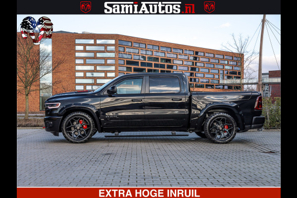 Dodge Ram 1500 Limited Night High Output 540HP 706Nm | Massage + Full Option | De Meest Luxe en Volle Pick-Up in zijn Klasse | Comfortabele Dubbele Cabine met Royale 5 Zitplaatsen | BPM vrij | Nu Leverbaar uit Voorraad | Voorraad Nr 2357 - 5182