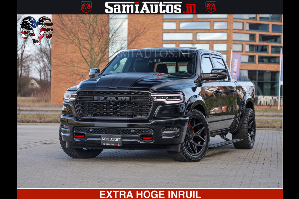 Dodge Ram 1500 Limited Night High Output 540HP 706Nm | Massage + Full Option | De Meest Luxe en Volle Pick-Up in zijn Klasse | Comfortabele Dubbele Cabine met Royale 5 Zitplaatsen | BPM vrij | Nu Leverbaar uit Voorraad | Voorraad Nr 2357 - 5182