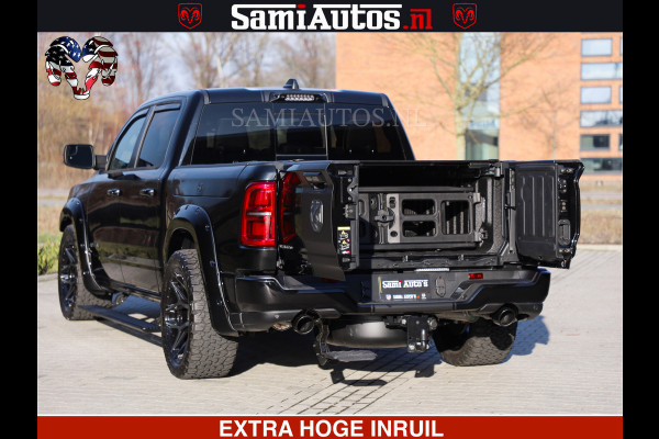 Dodge Ram 1500 Limited Night High Output 540HP 706Nm | Massage + Full Option | De Meest Luxe en Volle Pick-Up in zijn Klasse | Comfortabele Dubbele Cabine met Royale 5 Zitplaatsen | BPM vrij | Nu Leverbaar uit Voorraad | Voorraad Nr 2357 - 5182
