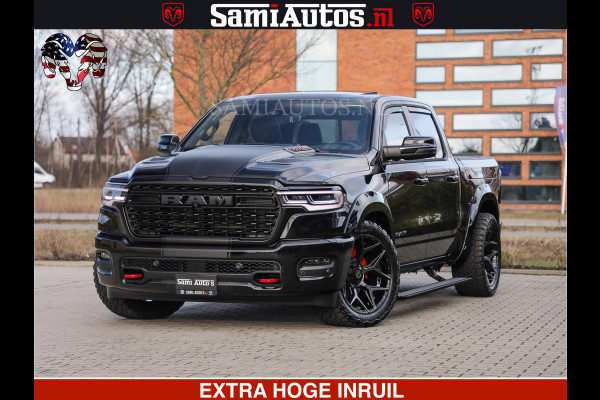 Dodge Ram 1500 Limited Night High Output 540HP 706Nm | Massage + Full Option | De Meest Luxe en Volle Pick-Up in zijn Klasse | Comfortabele Dubbele Cabine met Royale 5 Zitplaatsen | BPM vrij | Nu Leverbaar uit Voorraad | Voorraad Nr 2357 - 5182
