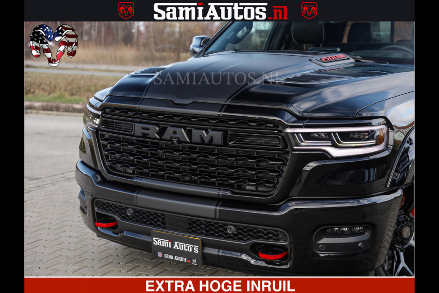 Dodge Ram 1500 Limited Night High Output 540HP 706Nm | Massage + Full Option | De Meest Luxe en Volle Pick-Up in zijn Klasse | Comfortabele Dubbele Cabine met Royale 5 Zitplaatsen | BPM vrij | Nu Leverbaar uit Voorraad | Voorraad Nr 2357 - 5182