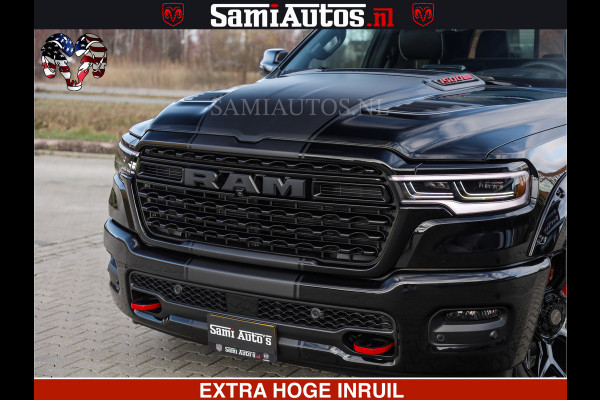 Dodge Ram 1500 Limited Night High Output 540HP 706Nm | Massage + Full Option | De Meest Luxe en Volle Pick-Up in zijn Klasse | Comfortabele Dubbele Cabine met Royale 5 Zitplaatsen | BPM vrij | Nu Leverbaar uit Voorraad | Voorraad Nr 2357 - 5182