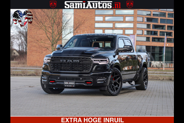 Dodge Ram 1500 Limited Night High Output 540HP 706Nm | Massage + Full Option | De Meest Luxe en Volle Pick-Up in zijn Klasse | Comfortabele Dubbele Cabine met Royale 5 Zitplaatsen | BPM vrij | Nu Leverbaar uit Voorraad | Voorraad Nr 2357 - 5182