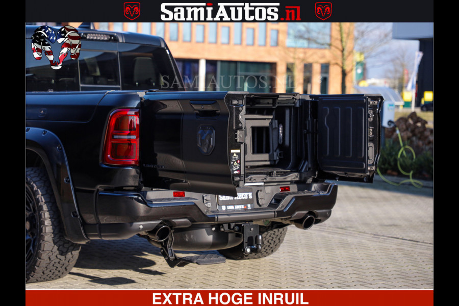 Dodge Ram 1500 Limited Night High Output 540HP 706Nm | Massage + Full Option | De Meest Luxe en Volle Pick-Up in zijn Klasse | Comfortabele Dubbele Cabine met Royale 5 Zitplaatsen | BPM vrij | Nu Leverbaar uit Voorraad | Voorraad Nr 2357 - 5182