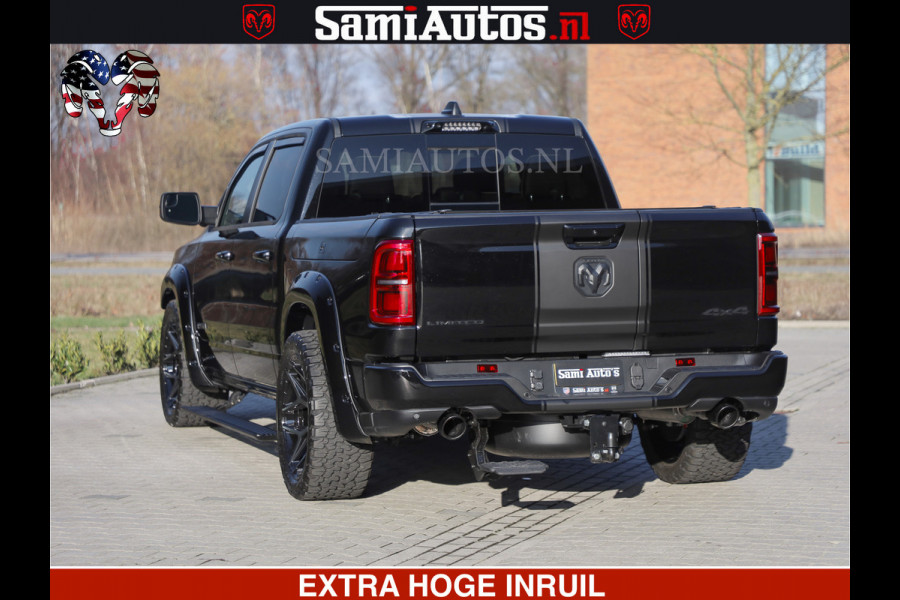 Dodge Ram 1500 Limited Night High Output 540HP 706Nm | Massage + Full Option | De Meest Luxe en Volle Pick-Up in zijn Klasse | Comfortabele Dubbele Cabine met Royale 5 Zitplaatsen | BPM vrij | Nu Leverbaar uit Voorraad | Voorraad Nr 2357 - 5182