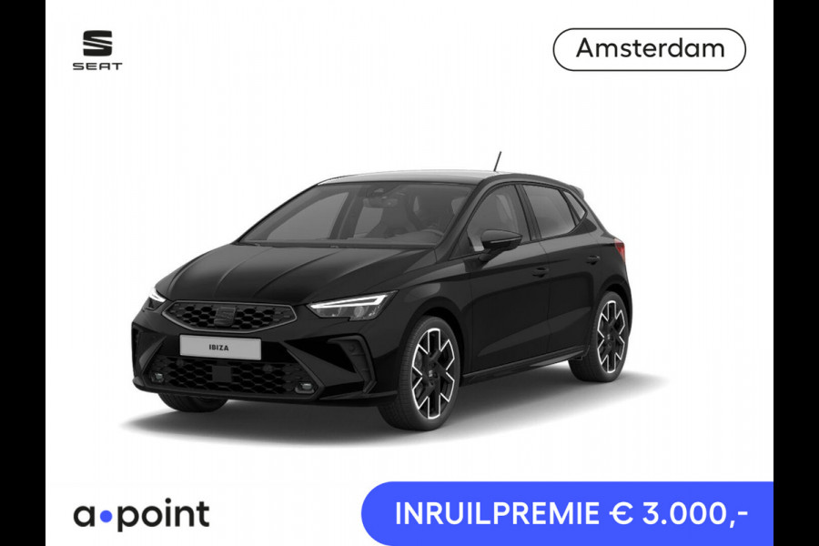 Seat Ibiza 1.0 EcoTSI FR Business Connect | DSG Automaat | Bucket Seats | Black Pack | Velgen 'Performance Machined' 18 inch | Elektr. Panorama dak | Travel Assist