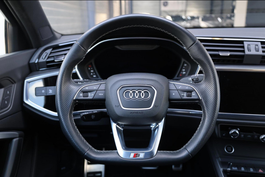 Audi Q3 Sportback 45 TFSI quattro S edition 3x S-LINE/SFEER/VIRTUAL/PANO/HALF LEDER+S.VERWARMING/20" LMV/CAM/ACC/12 MND GARANTIE!