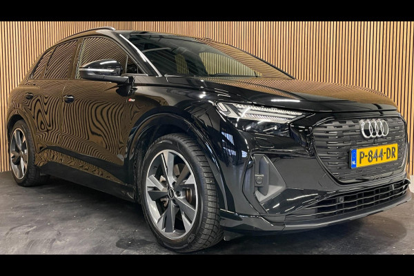 Audi Q4 e-tron 40 S Edition Competition 77 kWh|100%SOH|BLACK ED.|TREKH.|ACC|CARPLAY|CAMERA|STOELVERW.|NL-AUTO|NAP|1e EIG|INCL BTW|