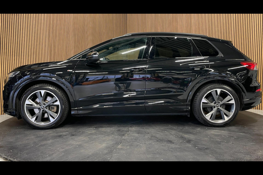Audi Q4 e-tron 40 S Edition Competition 77 kWh|100%SOH|BLACK ED.|TREKH.|ACC|CARPLAY|CAMERA|STOELVERW.|NL-AUTO|NAP|1e EIG|INCL BTW|