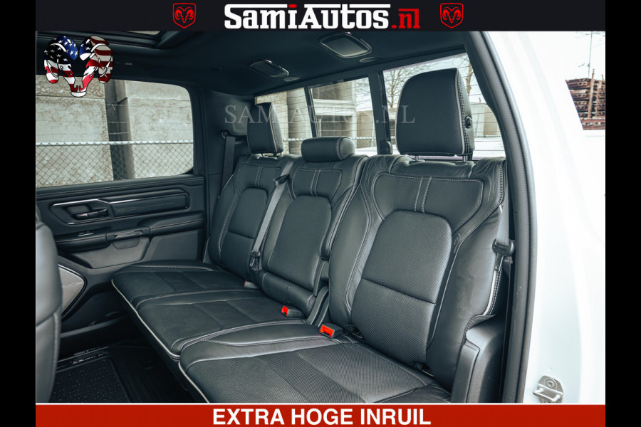 Dodge Ram 1500 Limited Night | 5.7 V8 Hemi Full Option | LPG | Comfortabele Dubbele Cabine met Royale 5 Zitplaatsen | De Meest Luxe en Volle Pick-Up in zijn Klasse | BPM vrij | Nu Leverbaar uit Voorraad | Voorraad Nr v45lp