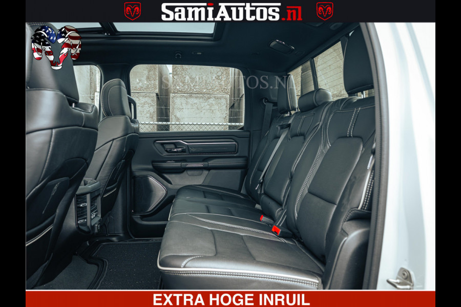 Dodge Ram 1500 Limited Night | 5.7 V8 Hemi Full Option | LPG | Comfortabele Dubbele Cabine met Royale 5 Zitplaatsen | De Meest Luxe en Volle Pick-Up in zijn Klasse | BPM vrij | Nu Leverbaar uit Voorraad | Voorraad Nr v45lp