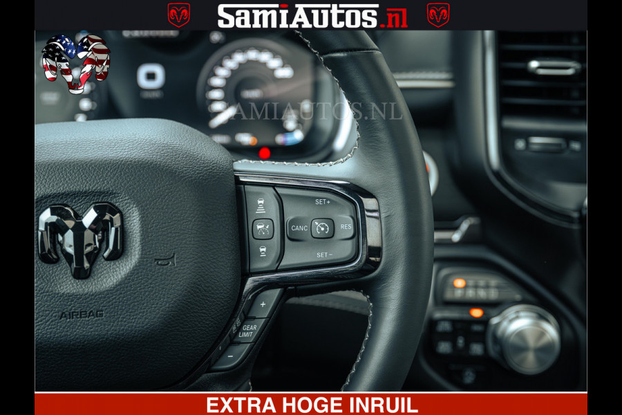 Dodge Ram 1500 Limited Night | 5.7 V8 Hemi Full Option | LPG | Comfortabele Dubbele Cabine met Royale 5 Zitplaatsen | De Meest Luxe en Volle Pick-Up in zijn Klasse | BPM vrij | Nu Leverbaar uit Voorraad | Voorraad Nr v45lp