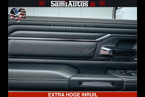Dodge Ram 1500 Limited Night | 5.7 V8 Hemi Full Option | LPG | Comfortabele Dubbele Cabine met Royale 5 Zitplaatsen | De Meest Luxe en Volle Pick-Up in zijn Klasse | BPM vrij | Nu Leverbaar uit Voorraad | Voorraad Nr v45lp