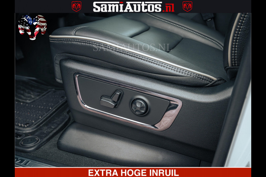 Dodge Ram 1500 Limited Night | 5.7 V8 Hemi Full Option | LPG | Comfortabele Dubbele Cabine met Royale 5 Zitplaatsen | De Meest Luxe en Volle Pick-Up in zijn Klasse | BPM vrij | Nu Leverbaar uit Voorraad | Voorraad Nr v45lp