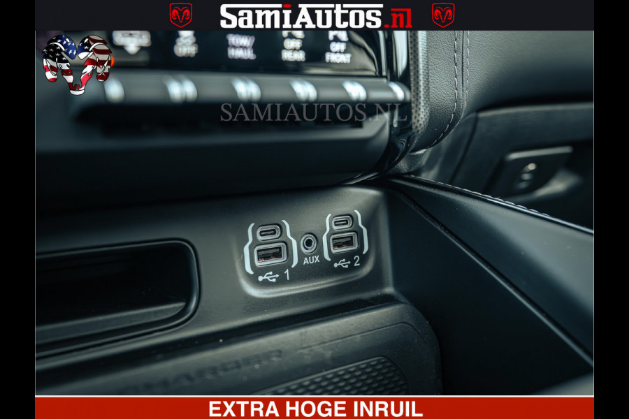 Dodge Ram 1500 Limited Night | 5.7 V8 Hemi Full Option | LPG | Comfortabele Dubbele Cabine met Royale 5 Zitplaatsen | De Meest Luxe en Volle Pick-Up in zijn Klasse | BPM vrij | Nu Leverbaar uit Voorraad | Voorraad Nr v45lp