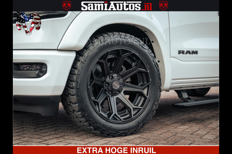 Dodge Ram 1500 Limited Night | 5.7 V8 Hemi Full Option | LPG | Comfortabele Dubbele Cabine met Royale 5 Zitplaatsen | De Meest Luxe en Volle Pick-Up in zijn Klasse | BPM vrij | Nu Leverbaar uit Voorraad | Voorraad Nr v45lp
