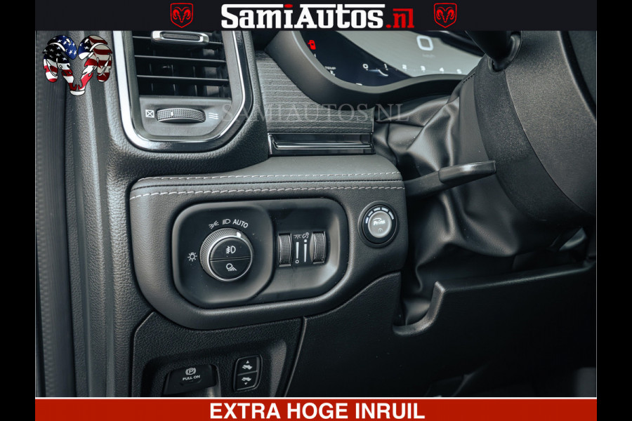 Dodge Ram 1500 Limited Night | 5.7 V8 Hemi Full Option | LPG | Comfortabele Dubbele Cabine met Royale 5 Zitplaatsen | De Meest Luxe en Volle Pick-Up in zijn Klasse | BPM vrij | Nu Leverbaar uit Voorraad | Voorraad Nr v45lp