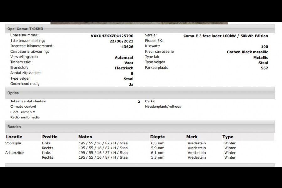 Opel CORSA-E Level 2 Edition 100KW / SOH 100% / 50 kWh Fase 3 / Airco-Ecc. / Cruise-ctr. / Apple Carplay Android / Apk 06-2027