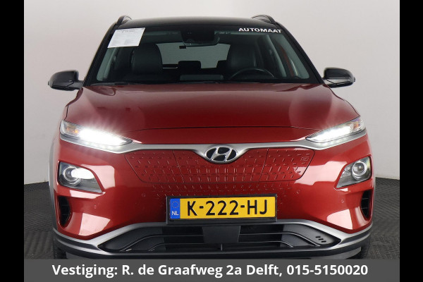 Hyundai Kona EV Premium Two-Tone 64 kWh SOH ACCU 99% | Apple Carplay/Android Auto | Stuur-& Stoelverwarming | Navigatie | Leder | Camera |