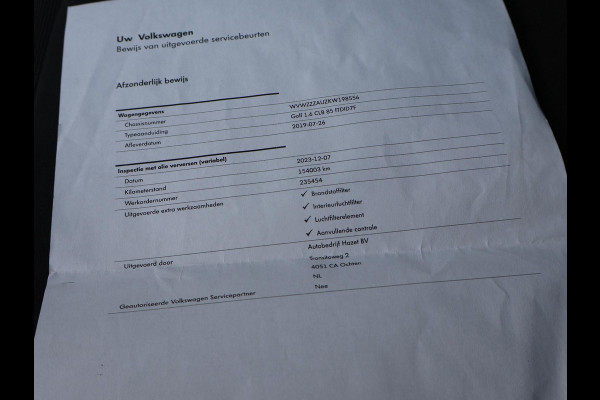 Volkswagen Golf 1.6 TDI 116 PK AUT. *1e EIGENAAR / BTW* + MASSAGE | CARPLAY | ADAPTIVE CRUISE | TREKHAAK | STOELVERW. | DAB