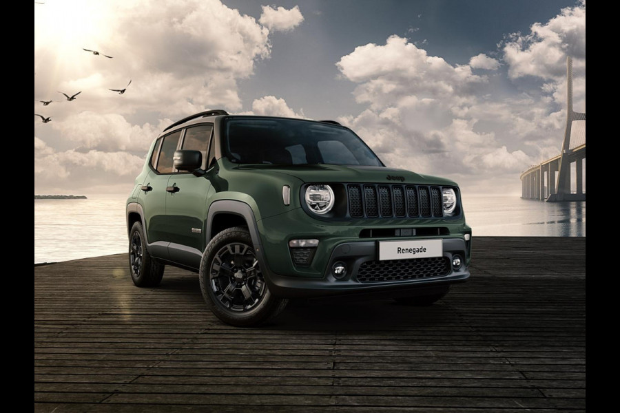 Jeep Renegade 4xe 240 Plug-in Hybrid Electric The North Star | Schuif/Kanteldak | Winter Pack | Techno Green