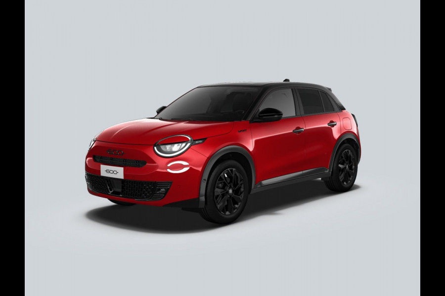 Fiat 600 1.2 145pk Hybrid Sport | Clima | Cruise | Navi | 18" | Winter Pack | Apple Carplay | BSM