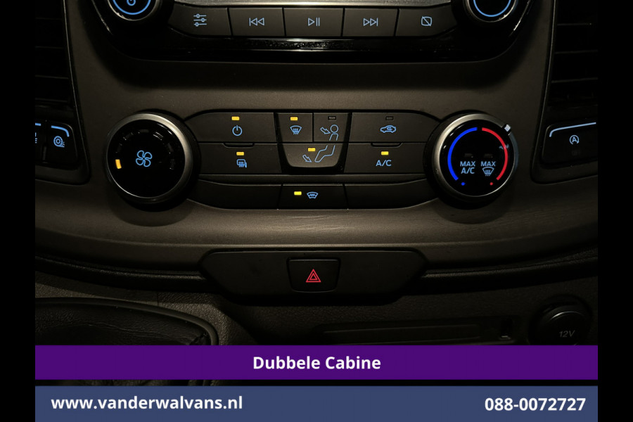 Ford Transit Custom 2.0 TDCI 131pk L2H1 Dubbele Cabine Euro6 Airco | 6-Zits | Camera | LED | 2800kg Trekhaak | Cruisecontrol Verwarmde voorruit, Android Auto, Dakdragers, Parkeersensoren