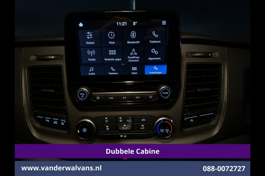 Ford Transit Custom 2.0 TDCI 131pk L2H1 Dubbele Cabine Euro6 Airco | 6-Zits | Camera | LED | 2800kg Trekhaak | Cruisecontrol Verwarmde voorruit, Android Auto, Dakdragers, Parkeersensoren